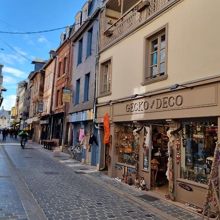 La Vague - Breath Of Freshness In Center Of Honfleur - Free Parking 550M Lägenhet Exteriör bild