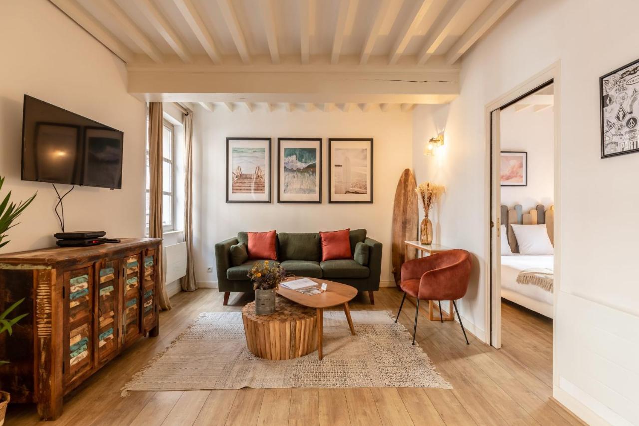 La Vague - Breath Of Freshness In Center Of Honfleur - Free Parking 550M Lägenhet Exteriör bild